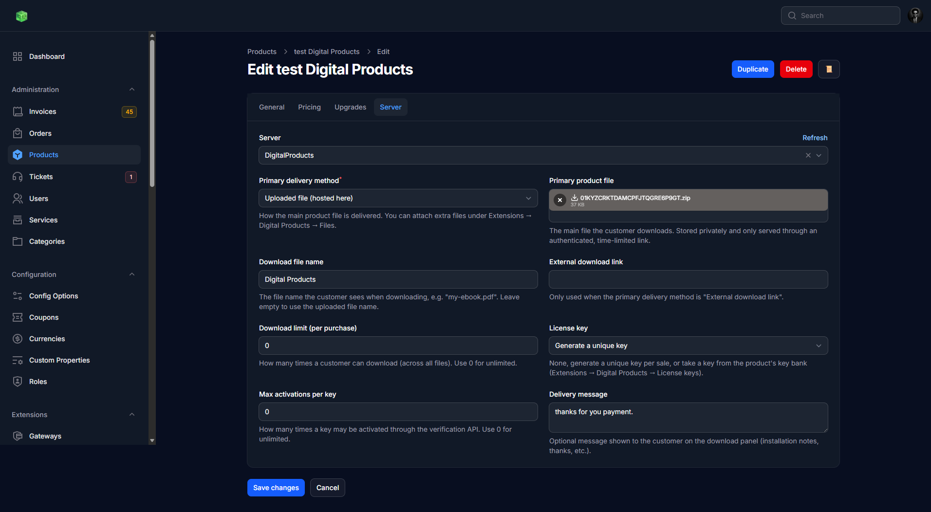 Digital Products for Paymenter - Screenshot 30