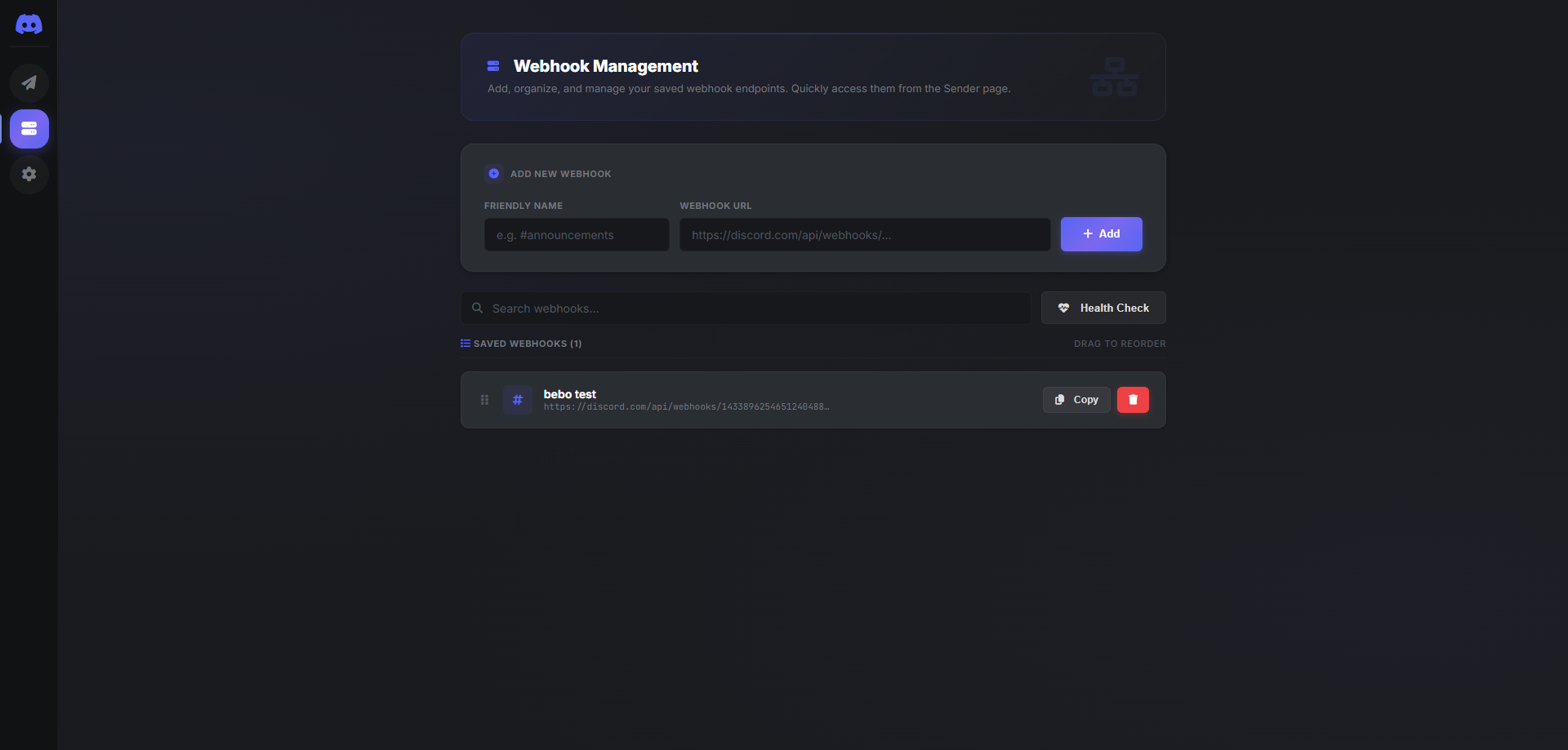 Discord webhook website - Screenshot 6