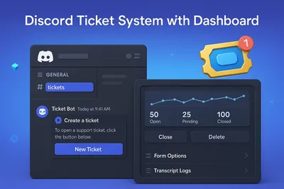 Discord Ticket System with Dashboard