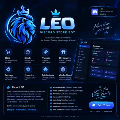 LEO — All-in-One Discord Store Bot