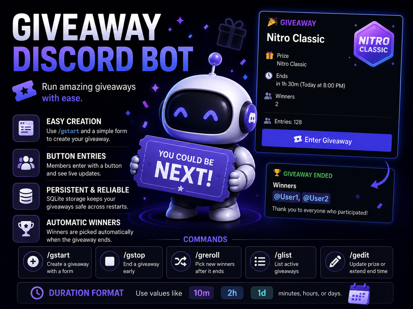 Giveaway Discord Bot